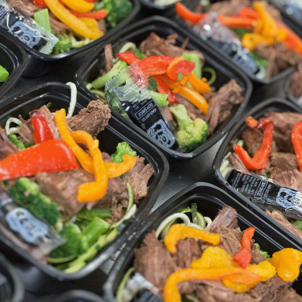 Sesame Beef & Broccoli "Lo Mein" Lazy Susan Meal Prep